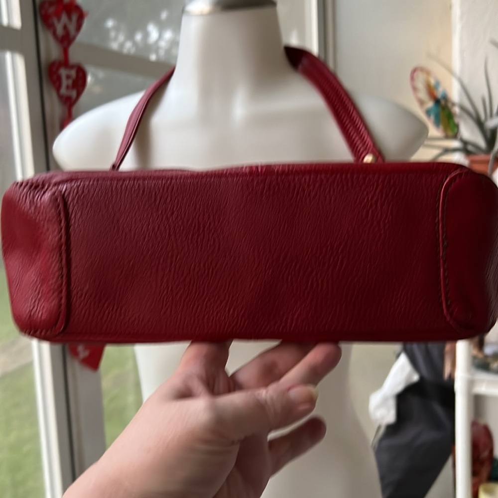 SAK RED ❤️ LEATHER BAG .. new condition - Picture 5 of 12